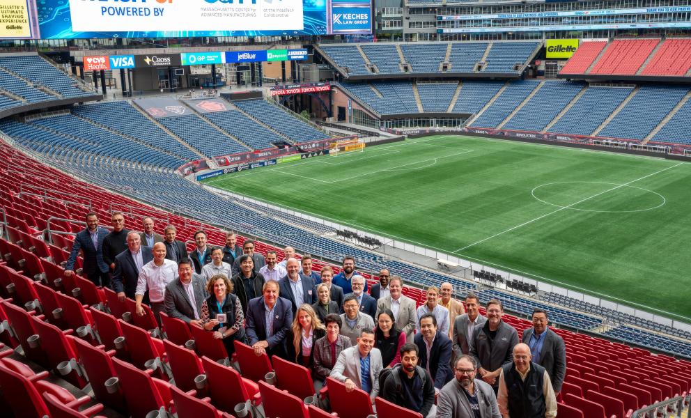 NEMC Hub members at the Mash-Up at Gillette Stadium
